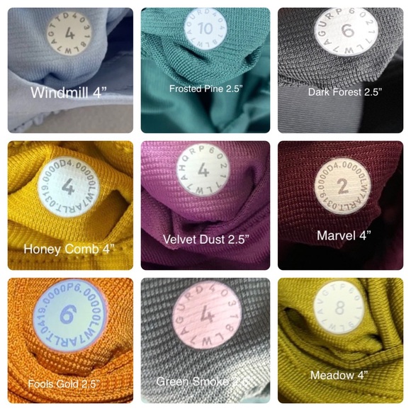 Lululemon Hotty Hot Size Dot Color Codes!!!! - Picture 6 of 10